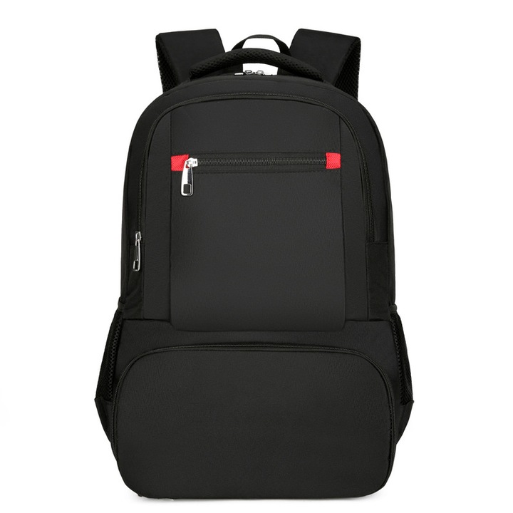 Rucsac multifunctional mare capacitate barbati, ORBER, izoterm picnic exterior, rucsac laptop USB, ghiozdan business, calatorii afaceri, impermeabil oxford, organizator modern, negru/gri, compartiment pentru laptop, Negru
