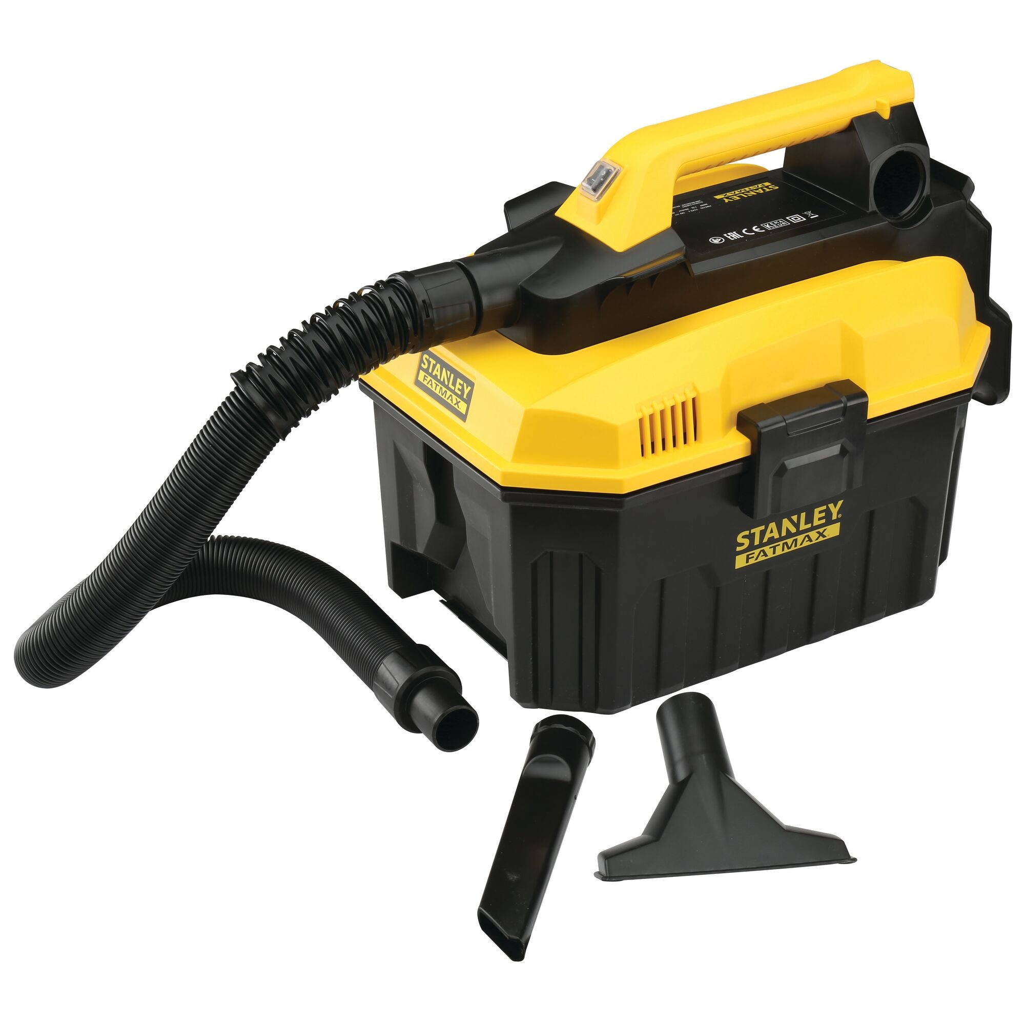 Aspirator cu acumulator FatMax FMC795B-XJ, 18V, capacitate rezervor 7.5L, furtun 2.4m, 945L/min