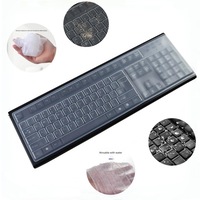 Protectie pentru tastatura, material siliconic, rezistent la praf, impermeabil, moale si usor de curatat, 104 taste, aproximativ 44.5X13.5cm, 1 bucata