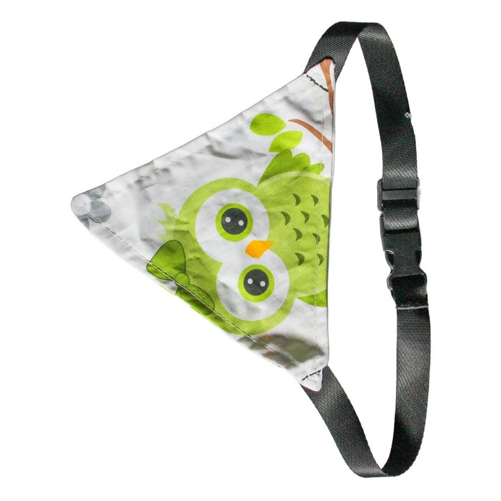 Bandana pentru catei cu imprimeu, curea reglabila