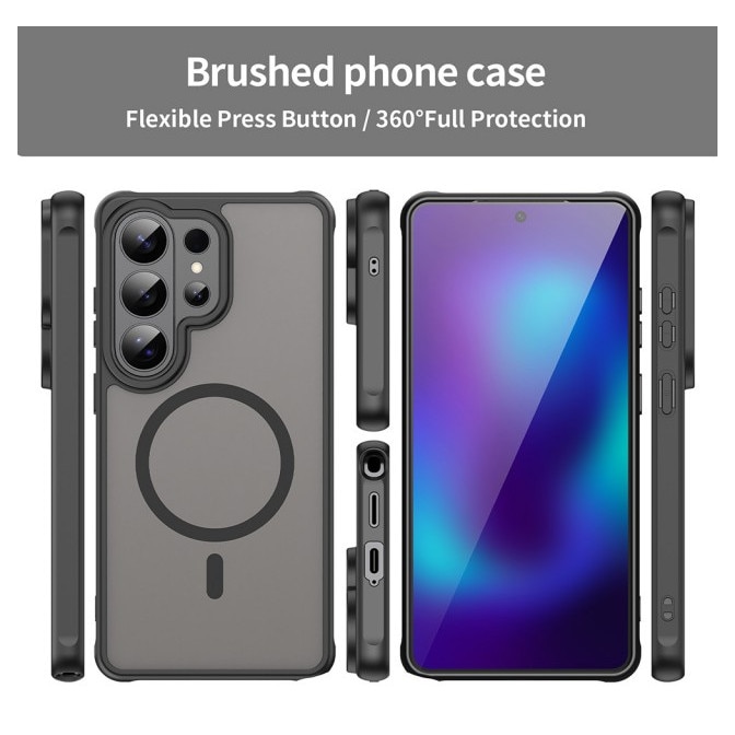 Husa Upzz® Halo Pentru Samsung Galaxy S26 ULTRA, Protectie Camere si Colturi, Super Rezistenta, Negru