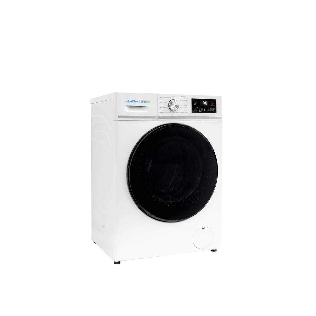 Masina de Spalat Rufe Frontala NobeLTek NWM812A-W 8KG 1200RPM Motor Inverter 16 Programe Functie Abur Clasa A Alb