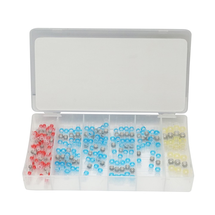 Trusa conectori temocontractabili 100 piese, Breckner Germany, tub flexibil, 0.5-6mm, interior/exterior, 2mm