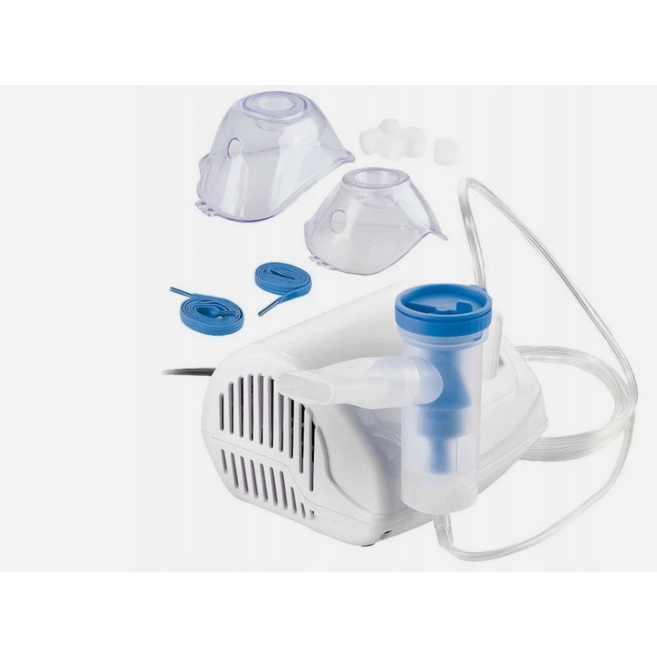 Inhalator cu compresor Weinberger BC-68006, furtun 2m, masca si adaptor nazal pentru copii si adulti