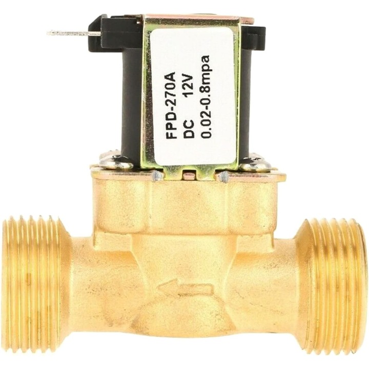 Electrovalva din alama normal inchisa, YDCY™, G3/4, AC 220V, interval de presiune 0,02-0,08MPa, usor de utilizat, rezistenta la temperaturi ridicate, potrivita pentru controlere de sprinklere