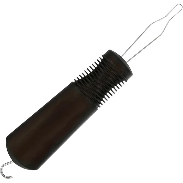 Asistenta pentru manerul cu fermoar si carlig pentru nasturi, YDCY™, asistenta pentru nasturi cu o singura mana, asistenta pentru imbracare, pentru persoane cu dizabilitati si varstnici (negru)