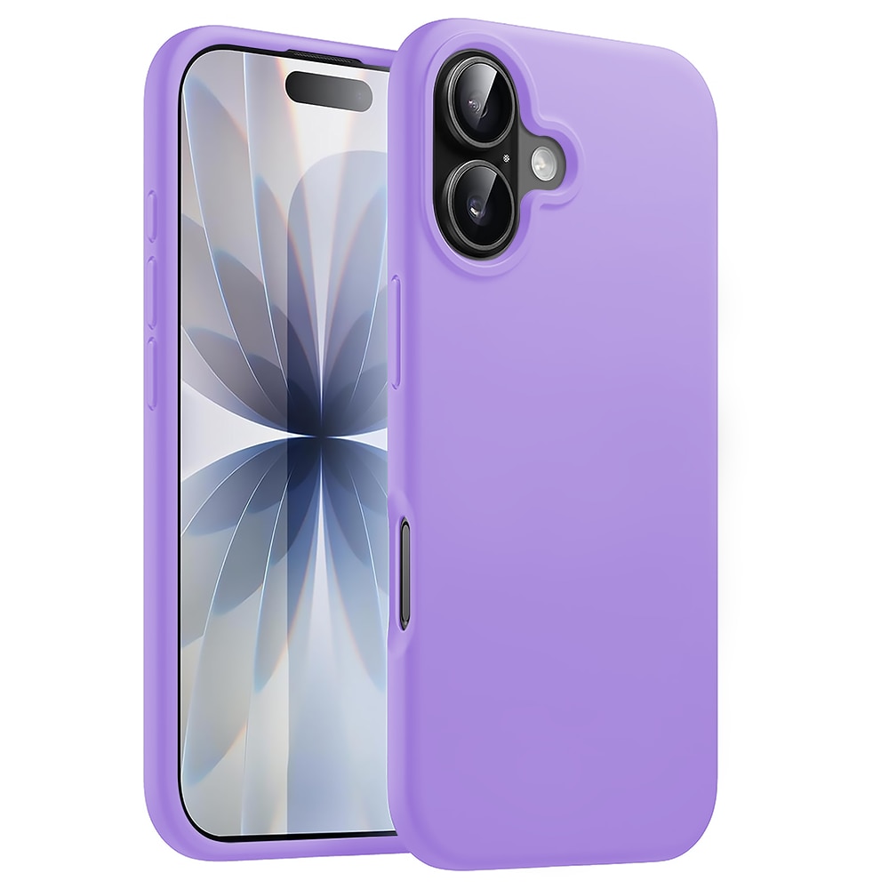 Husa CASEY STUDIOS™ pentru Apple iPhone 17, Soft Silicone Premium, Microfibra in Interior, de Protectie, Ultra Slim, pentru Incarcare Wireless, Margini Ridicate pentru Protectia Ecranului si a Camerelor, Mov liliachiu
