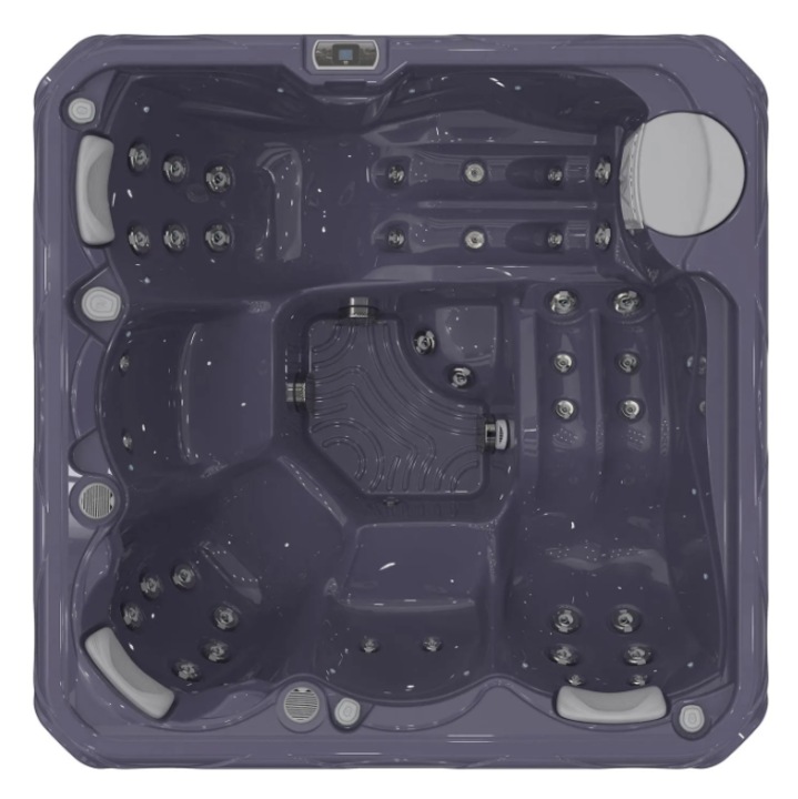 Mini piscina Jacuzzi Wellis Budapest Deluxe, 42 jeturi, 5 locuri, colorat, 200x200x89cm
