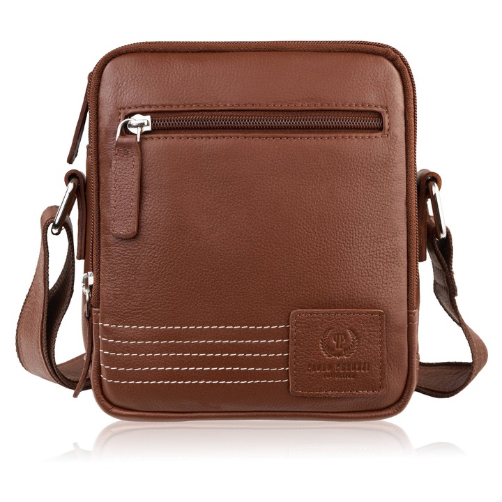 Мъжка кожена чанта през рамо Paolo Peruzzi AY-27-CG