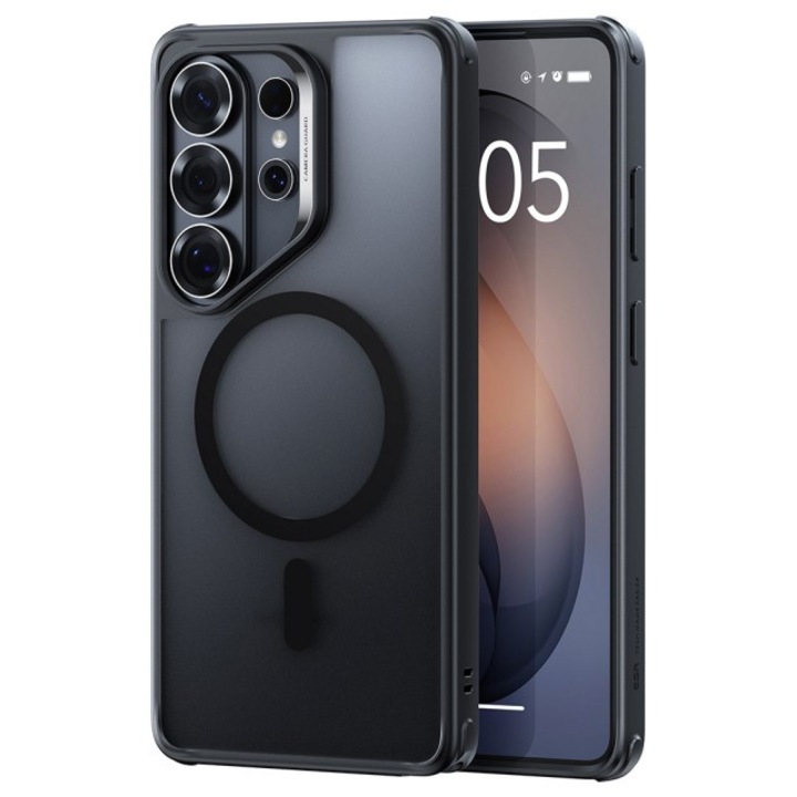 Husa Halolock Esr Magnetica, Compatibila Cu Samsung Galaxy S26 Ultra, Protectie La Camere, Anti Soc, Frosted Black