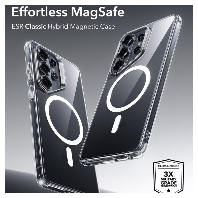 Husa Halolock Esr Magnetica, Compatibila Cu Samsung Galaxy S26 Ultra, Protectie La Camere, Anti Soc, Transparenta