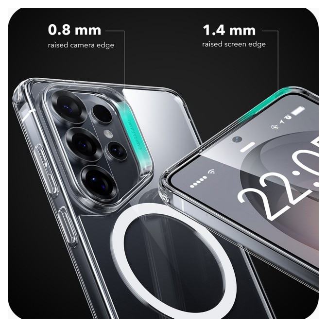 Husa Halolock Esr Magnetica, Compatibila Cu Samsung Galaxy S26 Ultra, Protectie La Camere, Anti Soc, Transparenta