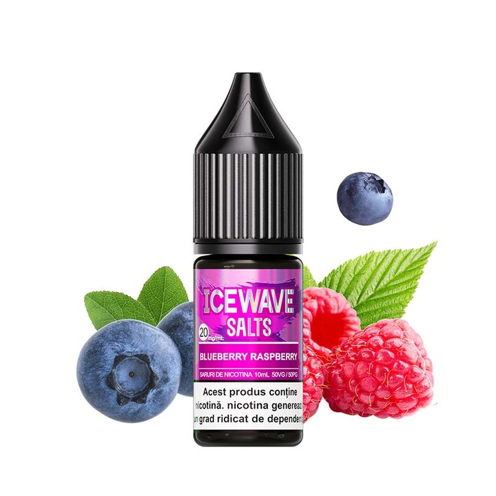 Lichid tigara electronica ICEWAVE Blueberry Raspberry, 10ml, 20mg