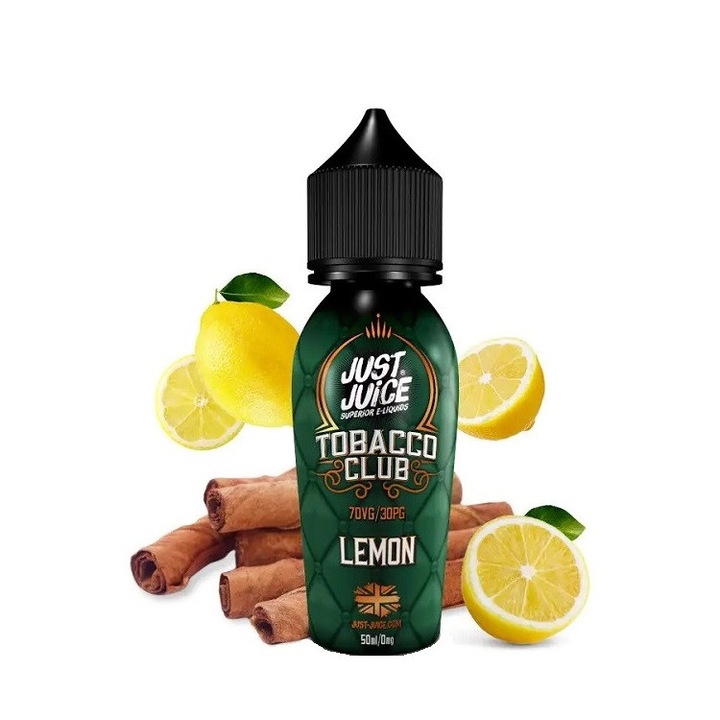Lichid Tigara Electronica Just Juice - Lemon Tobacco, 50ml, 0mg/ml