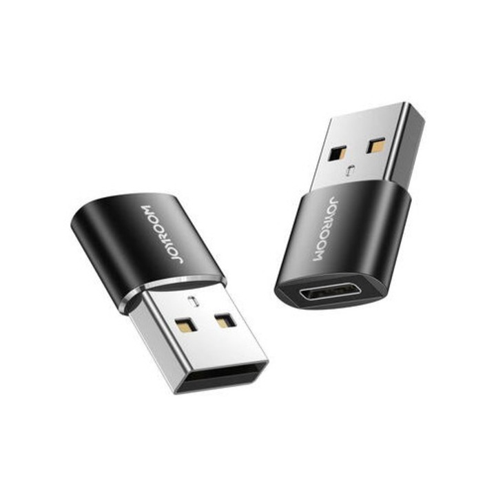 Adaptor USB Tip C, JOYROOM, set 2 bucăți, negru