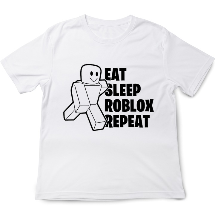 Roblox gyerek póló, fehér, Fehér