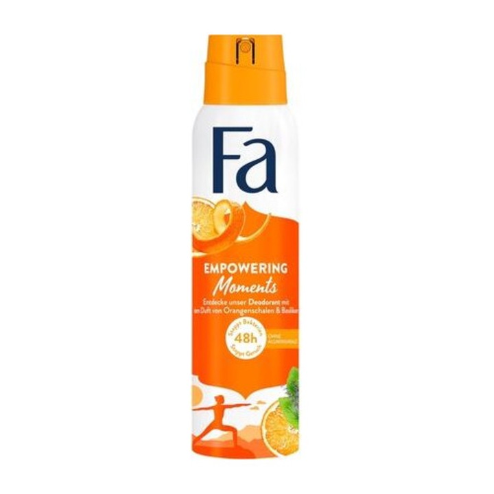 Deodorant spray Fa Empowering Moments, 150 ml, unisex, pulverizator, axila