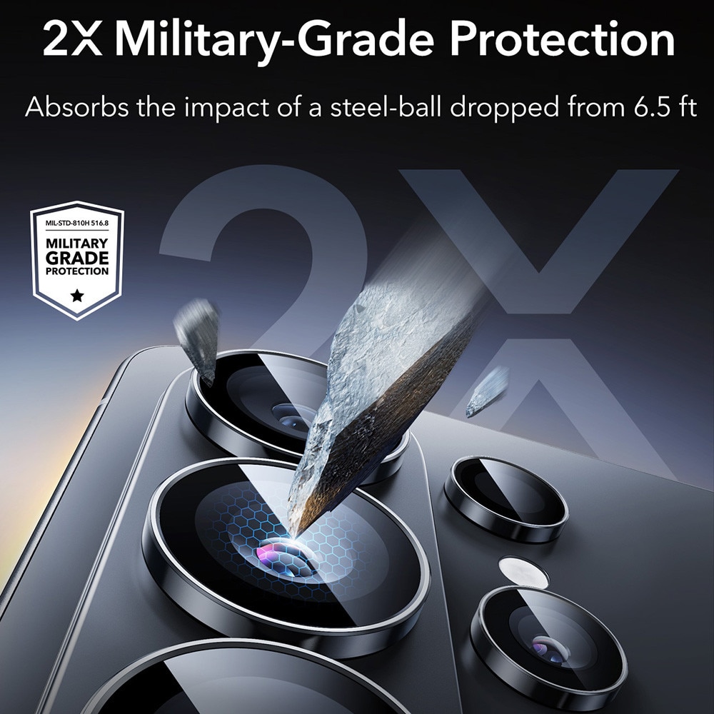 Protectie Sticla Camera pentru Samsung Galaxy S26 Ultra - ESR Armorite Camera Lens Protectors - Negru