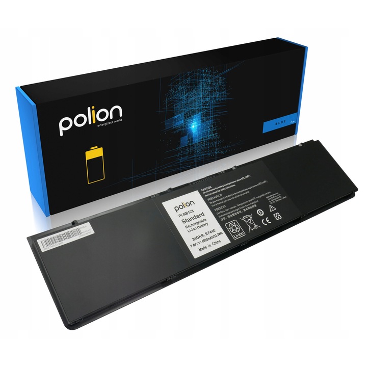 Батерия за лаптоп Polion, 4500mAh, 2 клетки, 7,4V, съвместима с DELL Latitude E7440 E7450