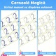 Caiet Magic de Exercitii pentru Copii Prescolari, 4 Caiete + 10 Refiluri + 1 Pix + 1 Ghidaj de Pix, Tractiuni de Numere, Litere, Desen si Matematica, Jocuri Educative Reutilizabile, Set Practic de Caligrafie Magica, Pentru Uz la Domiciliu sau Gradinita
