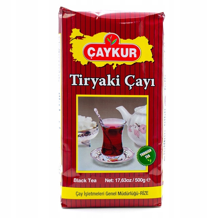 Török tea Caykur Tiryaki, 1000 g, fekete, egész levelek