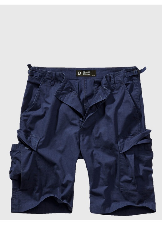 Pantaloni Scurti Barbati Bdu Ripstop, Brandit, Material 100% Bumbac, Tesatura Rip Stop, Talie Ajustabila, Doua Buzunare Laterale, Doua Buzunare Doua Buzunare x, Albastru Inchis, Albastru inchis