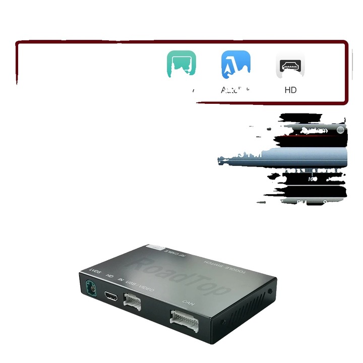 Sistem Wireless CarPlay, Compatibilitate cu Mercedes Benz, Control Vocal, NTG4.5, 2.5 inch