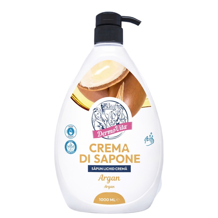 Течен сапун Dermovita Арган, 1000мл