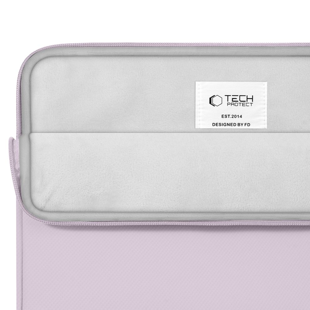 Husa Tech-Protect Sleeve compatibila cu laptop 13/14 inch, Roz