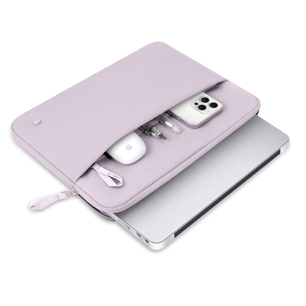 Husa Tech-Protect Sleeve compatibila cu laptop 13/14 inch, Roz