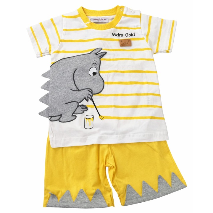 Compleu 2 piese bumbac baiat 18 luni