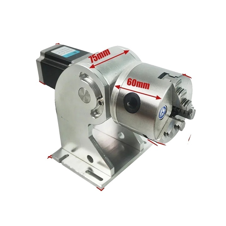 Ax rotativ pentru gravare, 360 grade, 220V, dimensiuni 32.5x32x17cm, compatibil cu masini de marcare laser cu fibra