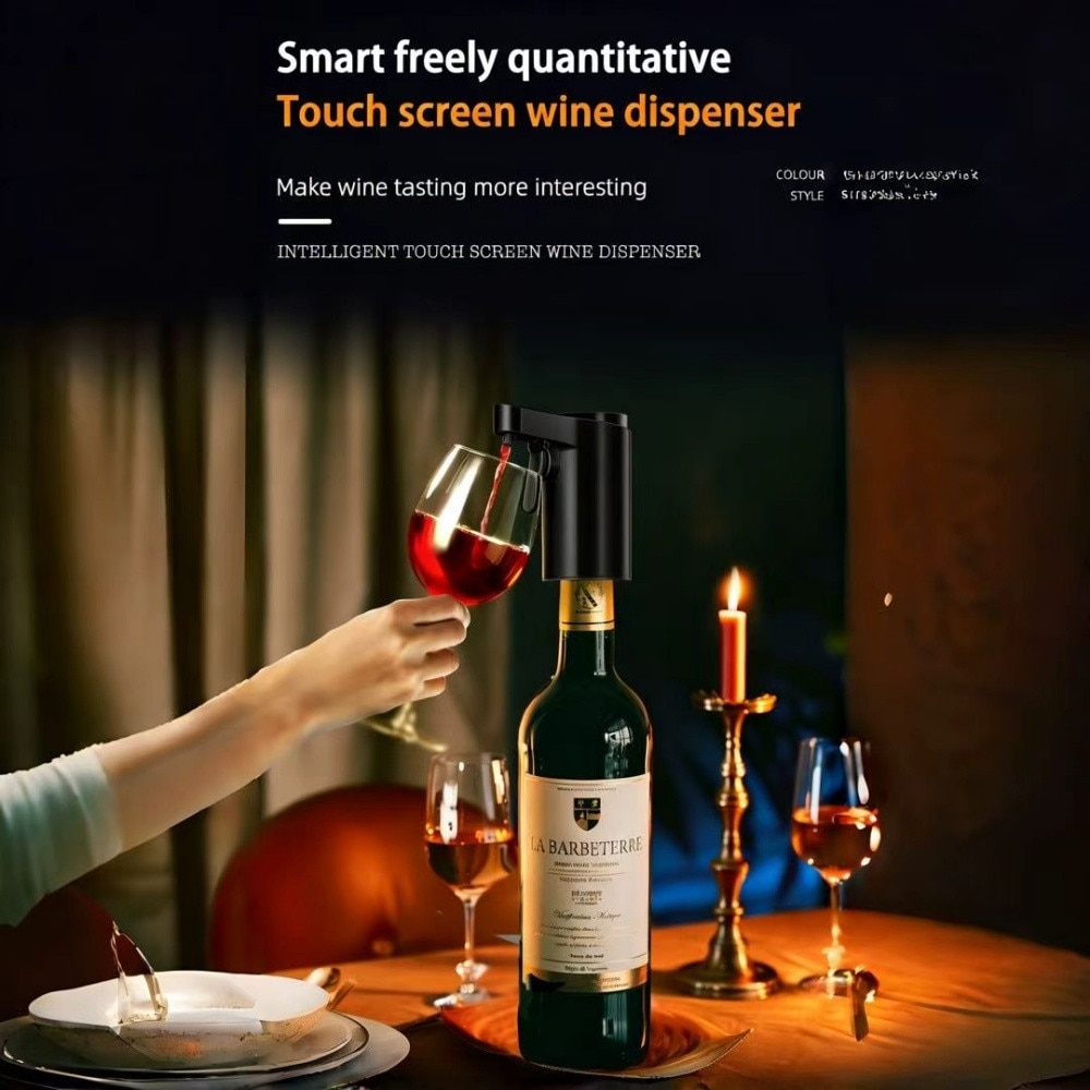 Carafe si decantoare, Decanter electric inteligent, ecran digital ...