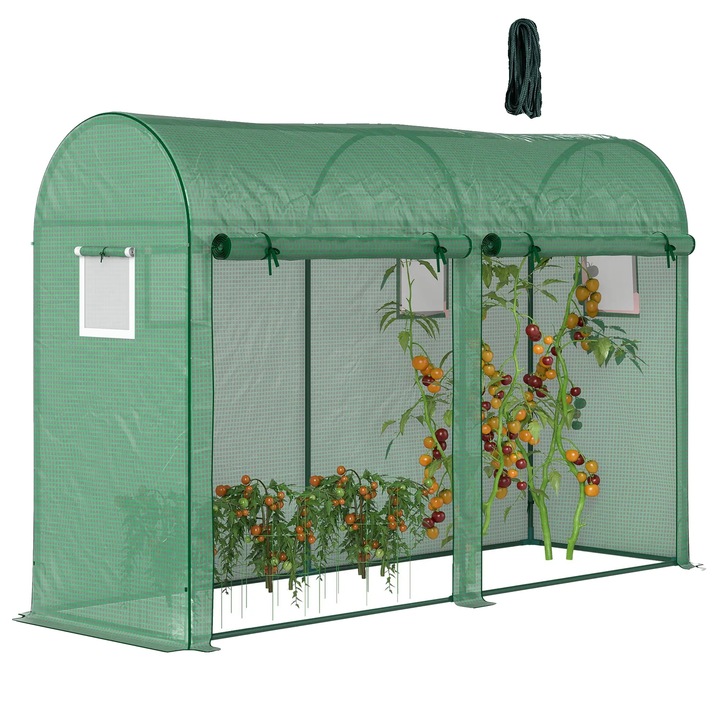 Sera tunel, 300x100x200cm, 4 vasalat, 2 ajtó, vízálló