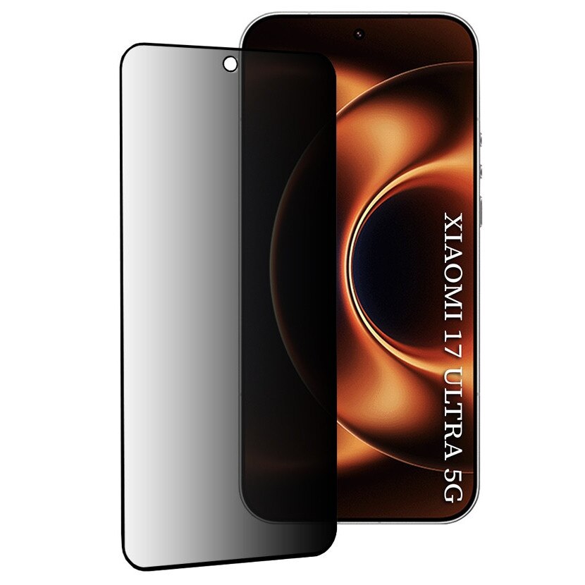 Folie sticla pentru Xiaomi 17 Ultra 111D Privacy Full Glue, negru