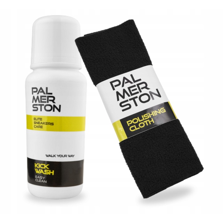 Set de ingrijire a incaltamintei, Palmerston, detergent de picior, 75 ml, sampon pentru partea superioara a incaltamintei, laveta de lustruit, multicolor, set 2 in 1, material: burete si material textil, incolor, usor de utilizat, reimprospatare rapida