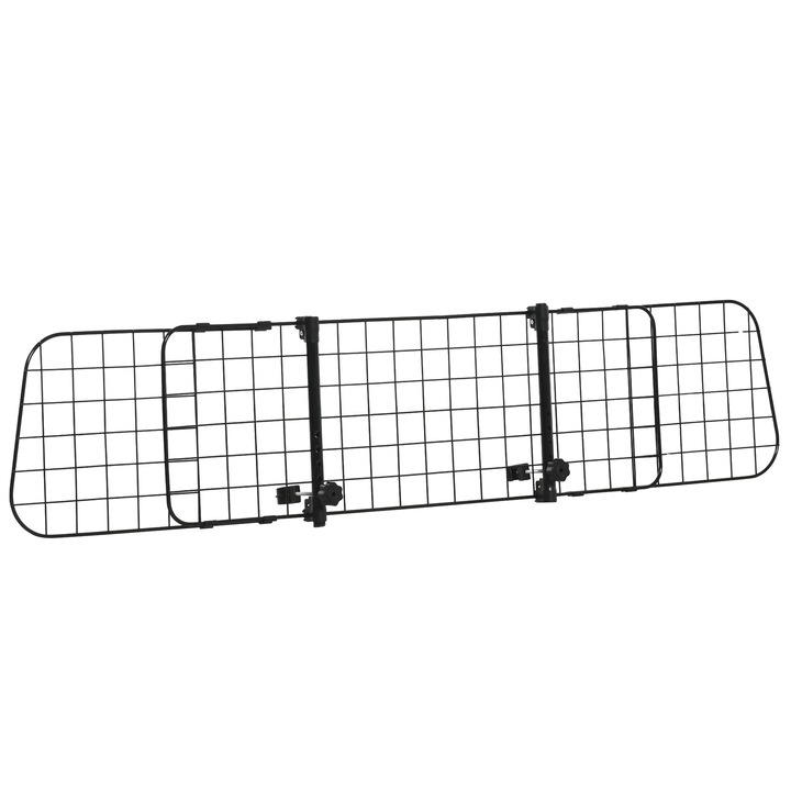 Grilaj de siguranta pentru animale de companie, universal, constructie durabila, negru, 152x30 cm