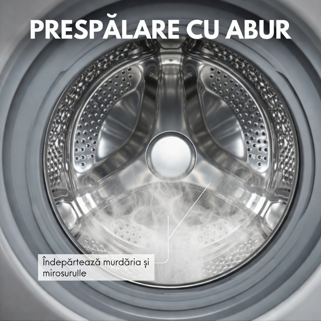 Masina de spalat rufe RYER CoreWash, 8 kg, 1200 rpm, Antracit, 84.5x53.5x59.8cm