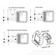 WiFi реле със сух контакт, VU-TEK, 100-240 V AC, максимална мощност 150 W, IP20