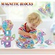 Комплект от 40 магнитни строителни блокчета CHOOLY, различни цветове, 3 години+