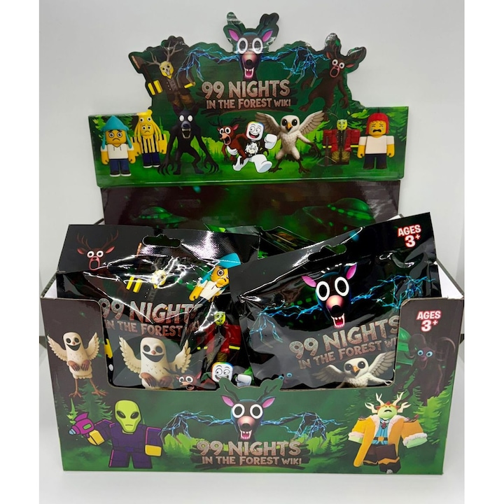3 x Plic Surpriza Blind Box Figurine tip "Roblox 99 Nights in the forest wiki", Aymax®️, Multicolor