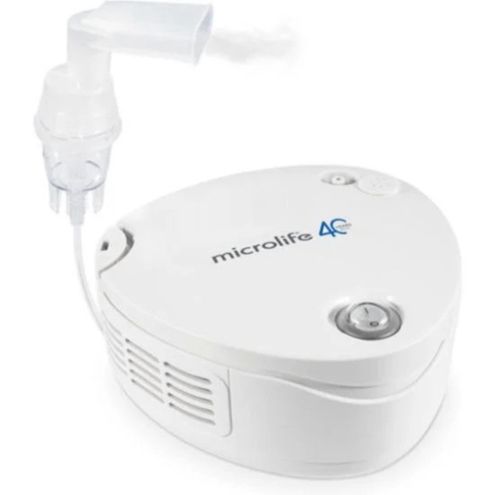 Nebulizator compressor Microlife NEB 210, set complet cu masca pentru adulti si copii, 5 filtre de schimb, 71,2% particule