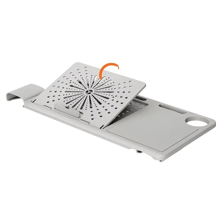 Statie de lucru detasabila, design ergonomic, functionalitate versatila, gri, 60x34x53cm
