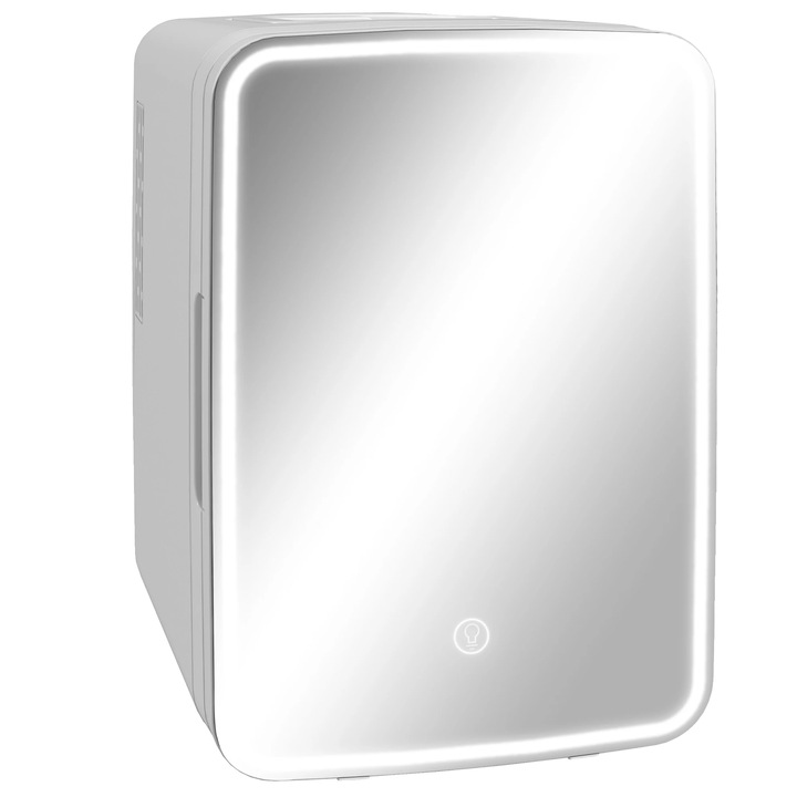 Frigider cosmetic, capacitate 10L, functii de racire si incalzire, alb