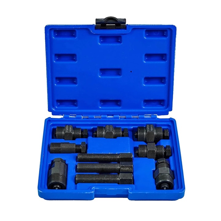 Set extractor volant, 10 piese, compatibilitate universala, otel carbon, cutie durabila
