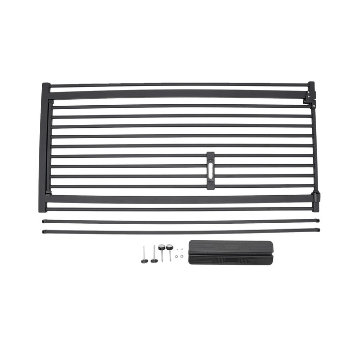Poarta de protectie pentru animale, design usor de utilizat, negru, 150x150cm