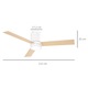 Ventilator de tavan cu lumina LED, 48 W, telecomanda, 3 pale din lemn, AC