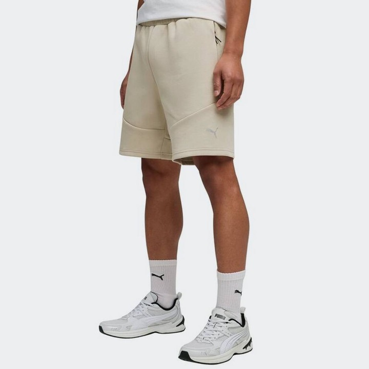 Pantaloni sport barbati, Puma, EVOSTRIPE, bej, bumbac/poliester