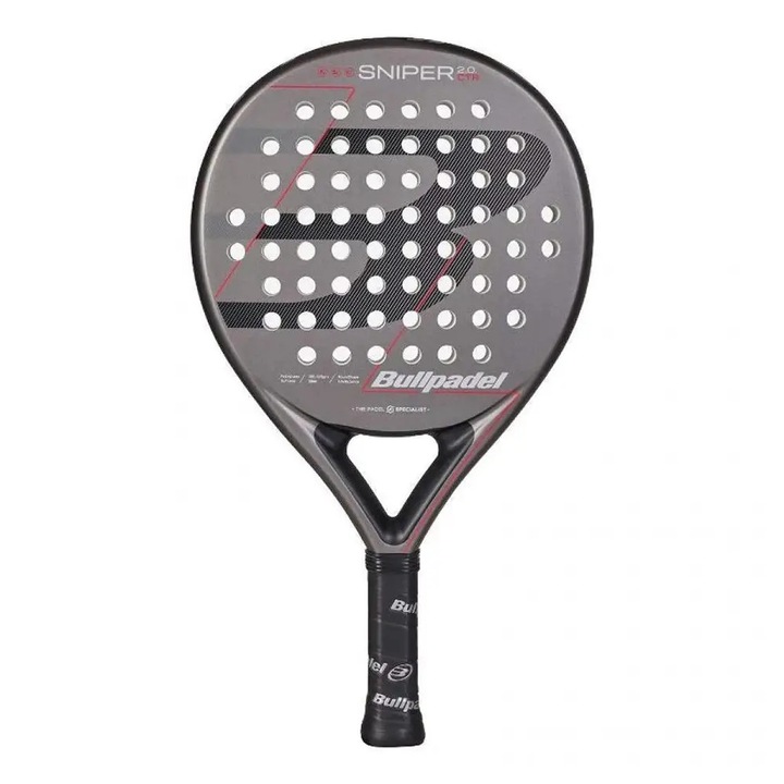 Bullpadel Sniper 2.0 Control sötétszürke padel ütő