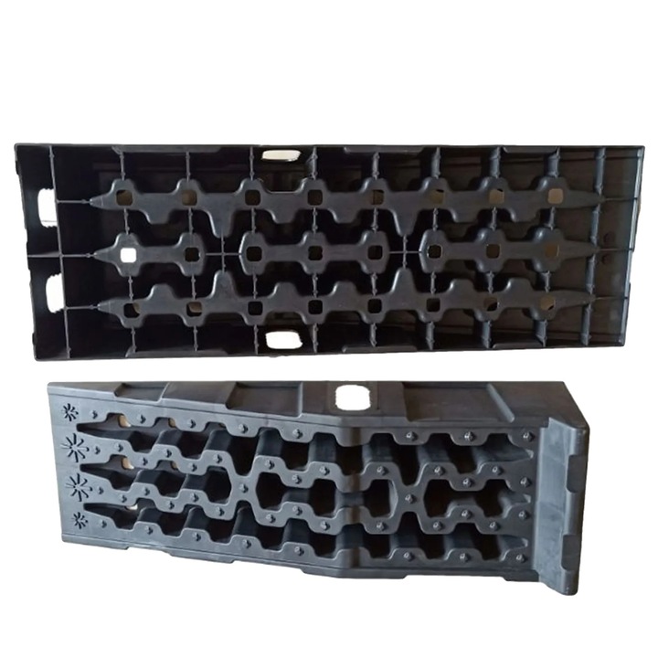 Elevatoare auto, design anti-derapant, capacitate de incarcare 7257.48 kg, 92x32x32cm, negru